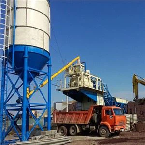 Pequeña planta de lotes de hormigón portátil